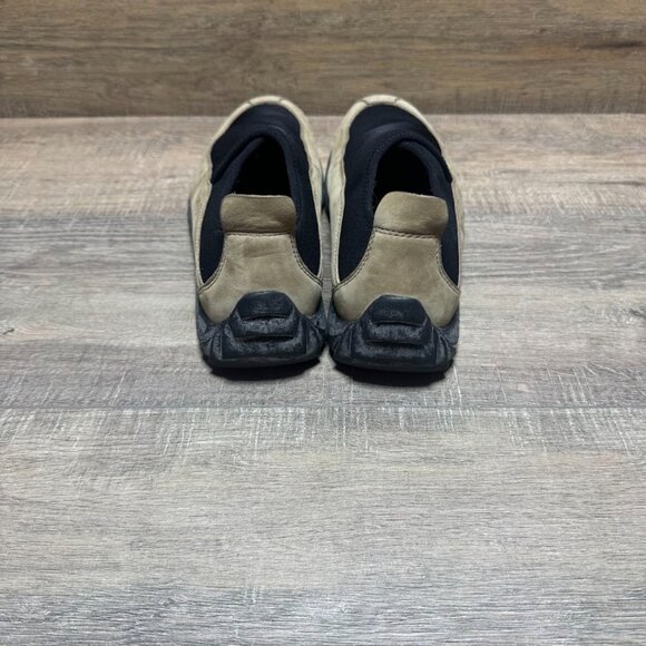 Simple Vintage Tan Leather Trimmed Slip On Shoes Women's Size 10 - Picture 3 of 8